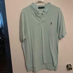 Turquoise Ralph Lauren Polo Shirt - Size XL - Short Sleeve
